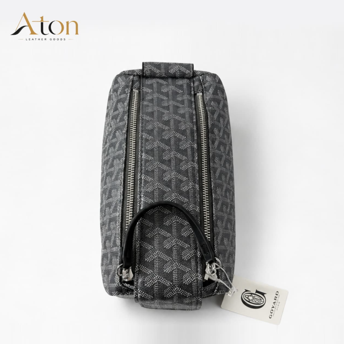 Aton Signature Chevron Dopp Kit — Onyx